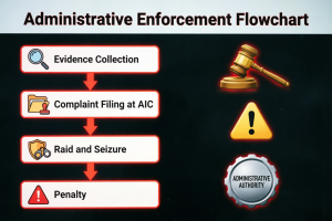 Administrative complaint process for counterfeits